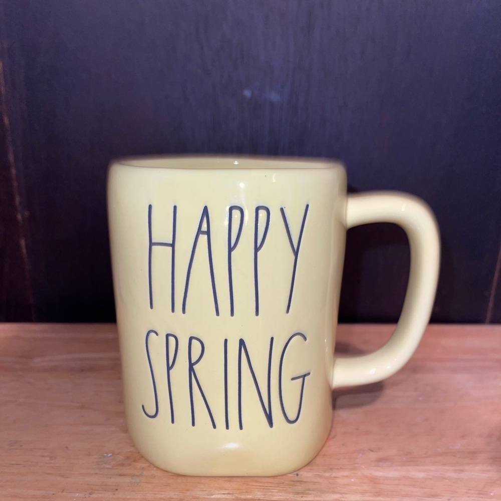 NWT Rae Dunn “Happy Spring” ceramic Mug